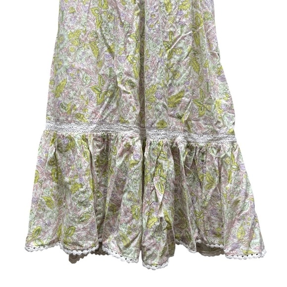 Anthropologie Love The Label Boho Cottagecore Floral Puff Sleeve Mini Dress S - Picture 10 of 13